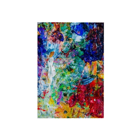 3dRose, Abstract artistic oil paint palette. Multicolor, 15x22 Hand Towel