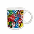 thumbnail image 1 of 3drose, Abstract Design of British Traffic Signs, 11oz Mug, 1 of 6