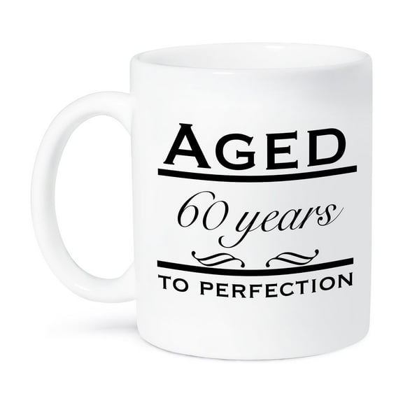 3dRose, Aged 60 years to perfection, 11oz Mug