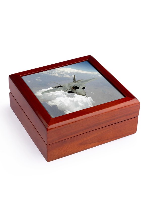 , Air Force, Jewelry Box 5.5x5.5 inch with 4 inch tile