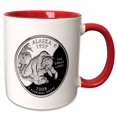 thumbnail image 1 of 3drose, Alaska Collectible Quarter, 15oz Two-tone Red Mug, 1 of 6