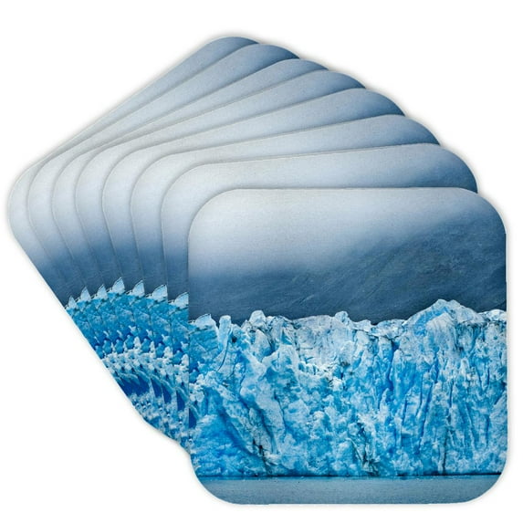 3drose, Alaska, Glacier Bay National Park, Mcbride Glacier - Us02 Jgi0236 - Jerry Ginsberg, Set of 8 Coasters - Soft