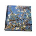 thumbnail image 1 of 3dRose, Almond Blossoms by Vincent van Gogh 1890 - famous fine art by masters white flower branches on blue, Memory Book 12 x 12 inch, 1 of 2