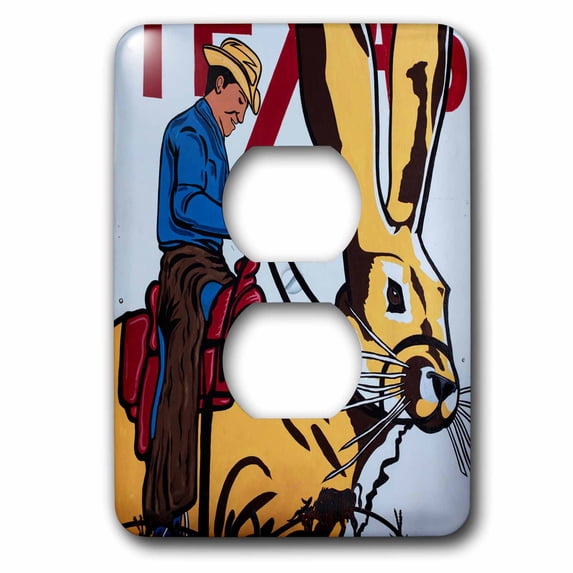 3dRose, Amarillo, Texas - The Big Texan Steak house., 2 plug outlet cover