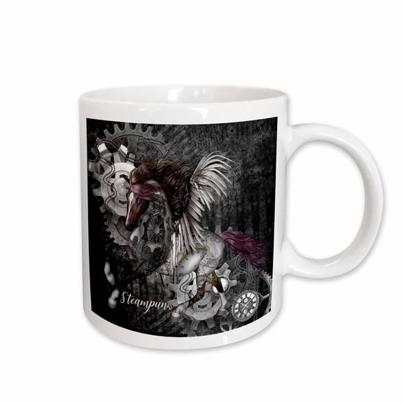 3drose, Amazing Steampunk Horse with Wings, 11oz Mug