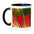 thumbnail image 1 of 3dRose, Amazon Parrot tail feather design 01, 11oz Two-Tone Black Mug, 1 of 3