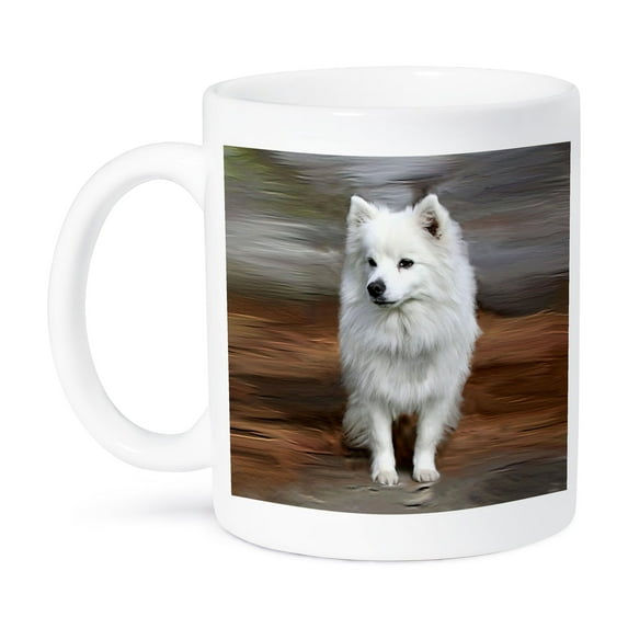 3dRose, American Eskimo Toy Dog, 15oz Mug