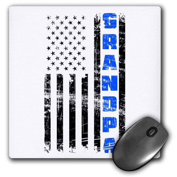 3dRose, American Flag Patriotic Best Grandpa Ever Fun Cool, MousePad