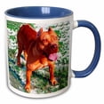 thumbnail image 1 of 3drose, American Pitbull, 11oz Two-tone Blue Mug, 1 of 6