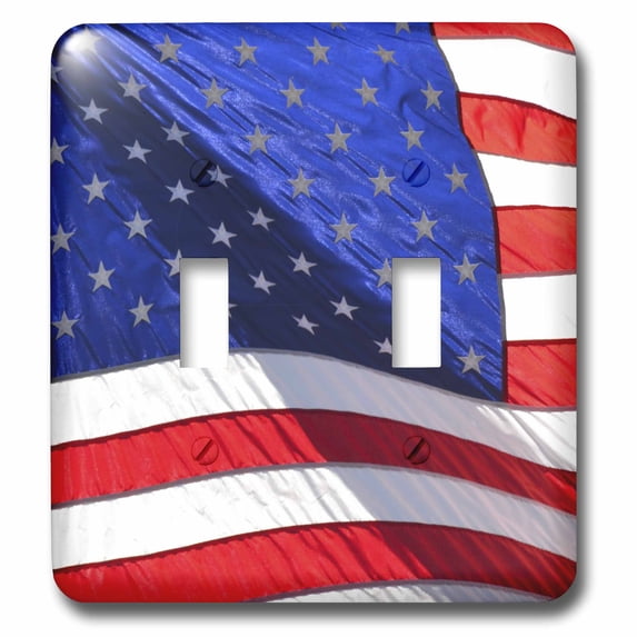 3dRose, Americana American Flag - USA - Patriotic - Photography, double toggle switch