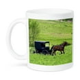 thumbnail image 1 of 3dRose, Amish farm with horse buggy near Berlin, Ohio - US36 DFR0018 - David R. Frazier, 11oz Mug, 1 of 7