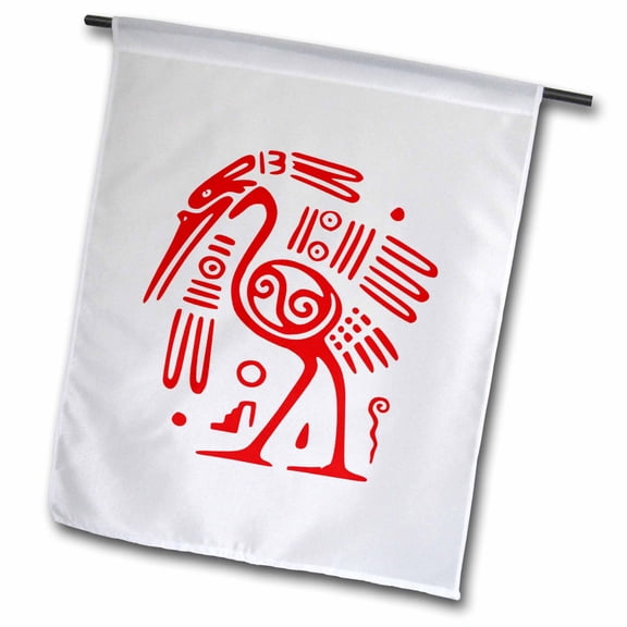 3dRose, Ancient Mexican Motiff, 12 x 18 inch Garden Flag