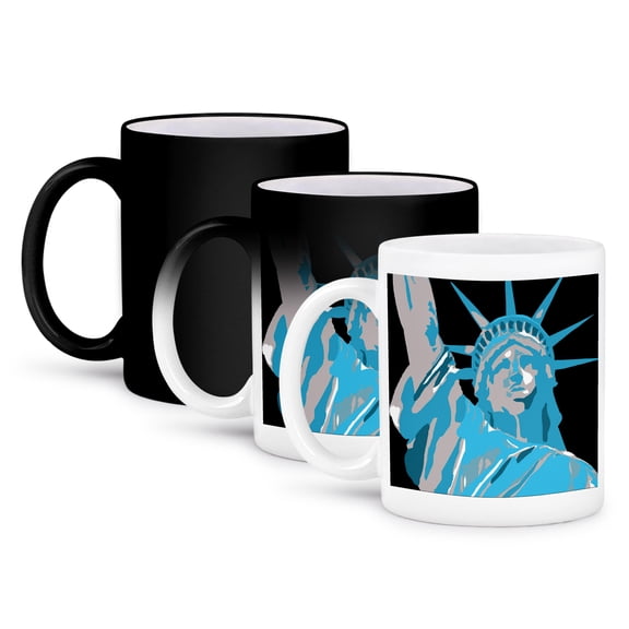 3dRose, ANDY WARHOL INSPIRED STATUE OF LIBERTY, 11oz Magic Transforming Mug