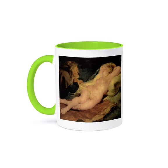 3dRose, Angelica and the Hermit by Sir Peter Paul Rubens, 11oz Two-Tone Green Mug