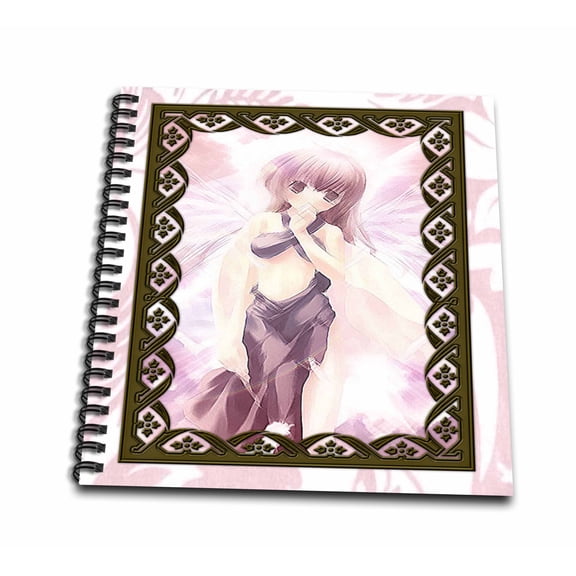 3dRose, Anime Angel, Mini Notepad 4 x 4 inch