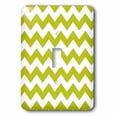 thumbnail image 1 of 3dRose, Apple Green and White Wide Chevron Stripes Pattern, single toggle switch, 1 of 3