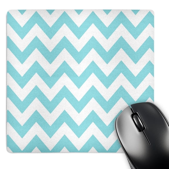 3dRose, Aqua and White Chevron., MousePad