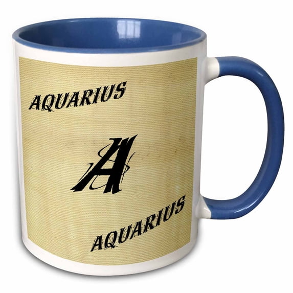 3drose, Aquarius, 11oz Two-tone Blue Mug