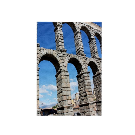 3dRose, Aqueduct of Segovia, Famous Roman Aqueduct Segovia, Spain, 15x22 Hand Towel