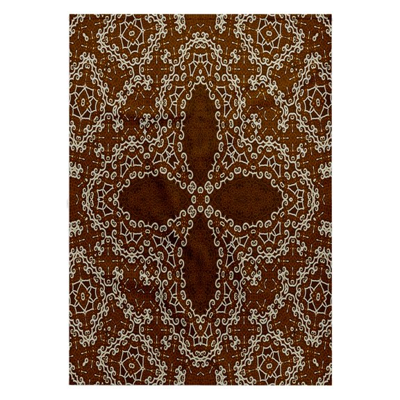 3dRose, Arabic Napkin Four Star Mandala, 22x30 Bath Hand Pool Towel