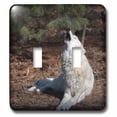 thumbnail image 1 of 3dRose, Arctic wolf howling, double toggle switch, 1 of 1
