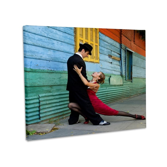 3dRose, Argentina, Buenos Aires, La Boca. Tango dancing - SA01 BJA0003 - Jaynes Gallery, Museum Grade Canvas Wrap 10x8