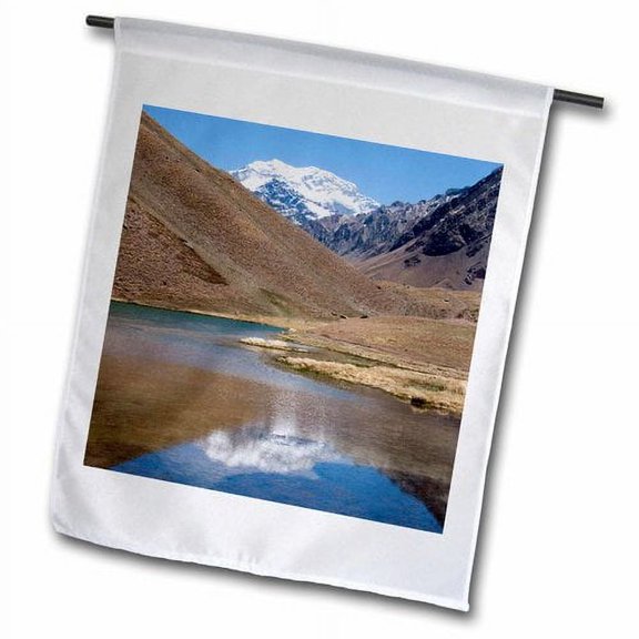 3dRose, Argentina, Parque Provincial Aconcagua, Mountain - SA01 JRI0121 - Jutta Riegel, 18 x 27 inch Garden Flag
