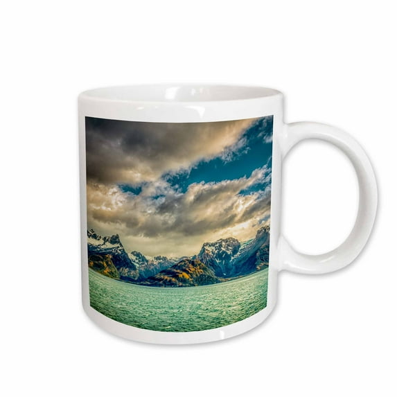 3drose, Argentina, Tierra Del Fuego National Park. Magellan Strait, Mountain., 15oz Mug