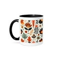 thumbnail image 1 of 3drose, Arizona Saguaro Cactus Mid-century Modern Style, 11oz Two-tone Black Mug, 1 of 6