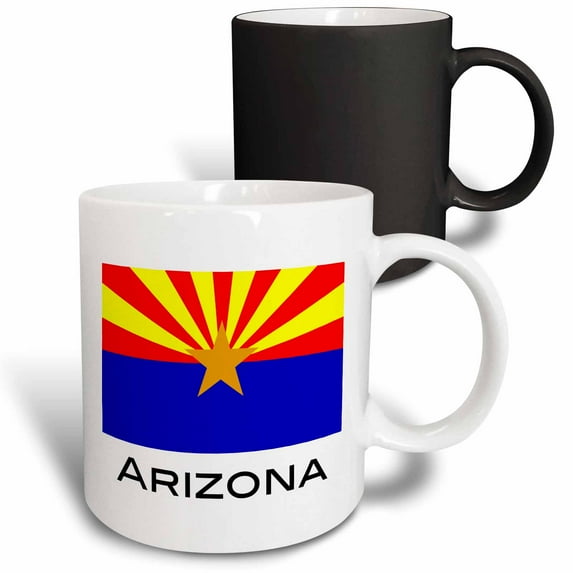 3drose, Arizona State Flag, 11oz Magic Transforming Mug