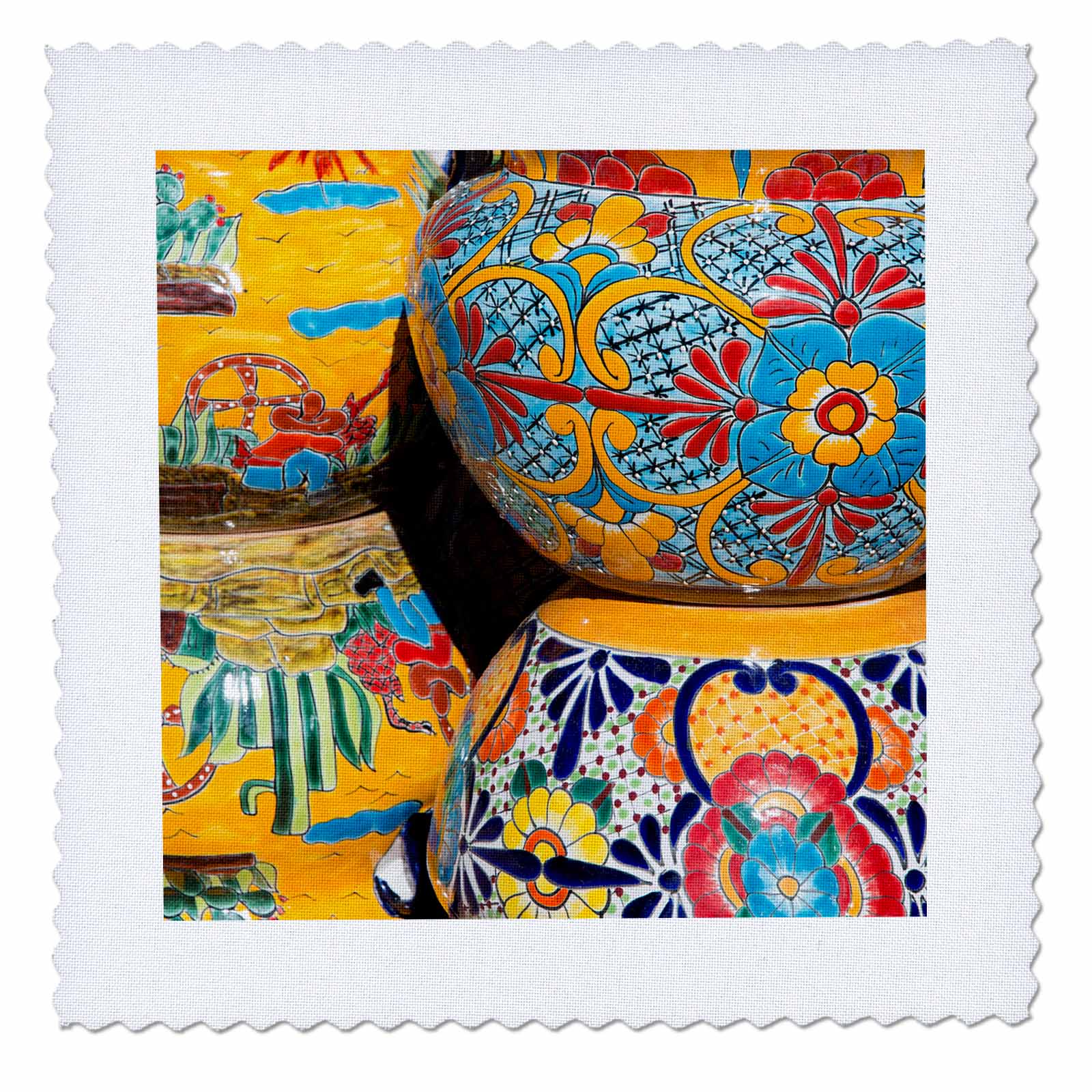 3dRose Arizona, Tucson, Tubac. Traditional handpainted Mexican pottery