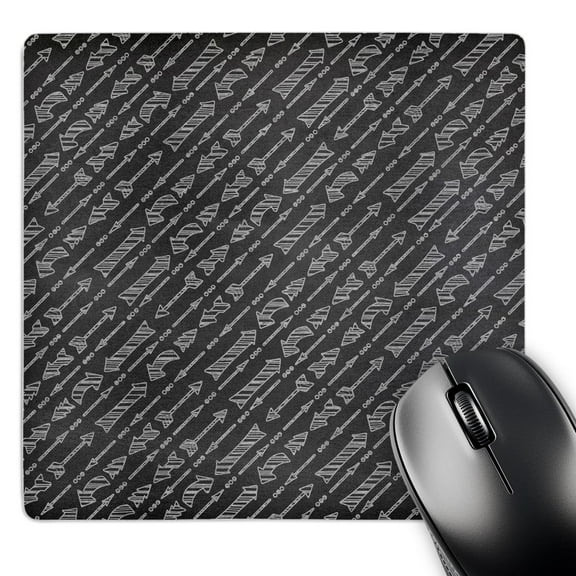 3dRose, Arrows Pattern On A Chalkboard Background, MousePad