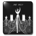 thumbnail image 1 of 3dRose, Art Deco Dancers In Black n White, double toggle switch, 1 of 1