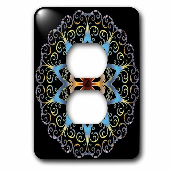 3dRose, Asia Buddha Mandala Symbol, 2 plug outlet cover