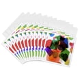 thumbnail image 1 of 3drose, Assorted Shapes, 12 Greeting Cards with Envelopes, 1 of 7