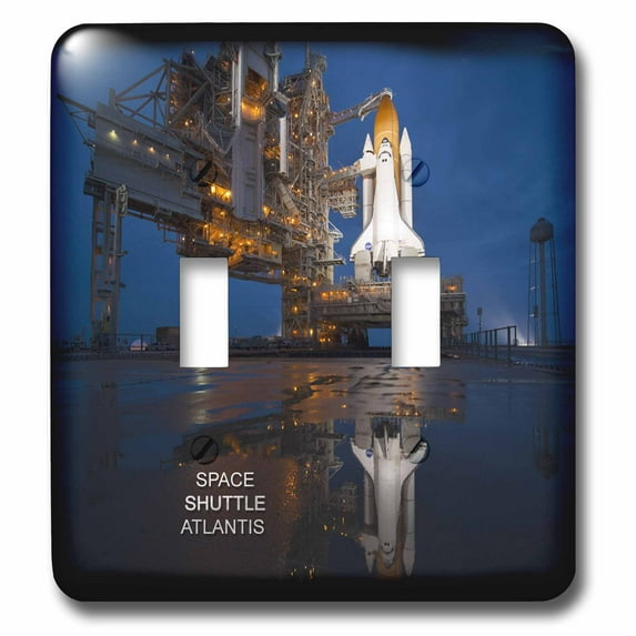 3dRose, Astronauts and Rockets - Space Shuttle Atlantis , double toggle switch