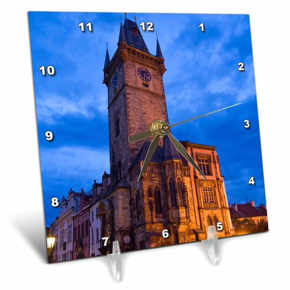 3dRose, Astronomical Clock, Prague, Czech Republic - EU06 SWS0035 - Stuart Westmorland, 6x6 Desk Clock