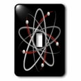 thumbnail image 1 of 3dRose, Atom Symbol on black bacground, single toggle switch, 1 of 1