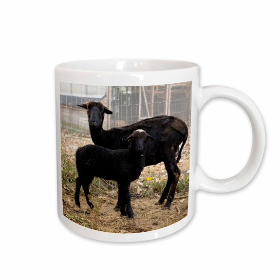 3drose, Austria, Black Goats, Farm Animals-eu03 Ist0034 - Inti St. Clair, 15oz Mug