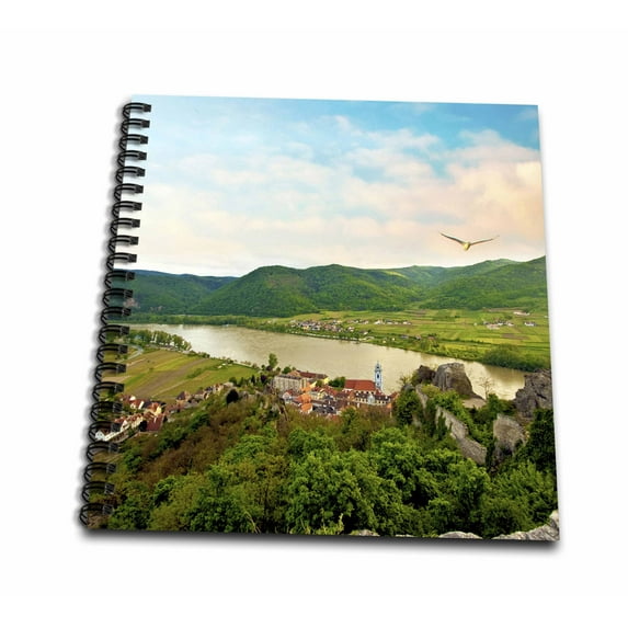 3dRose, Austria, Durnstein, Wachau Valley, Danube River - EU03 MGL0043 - Miva Stock, Memory Book 12 x 12 inch