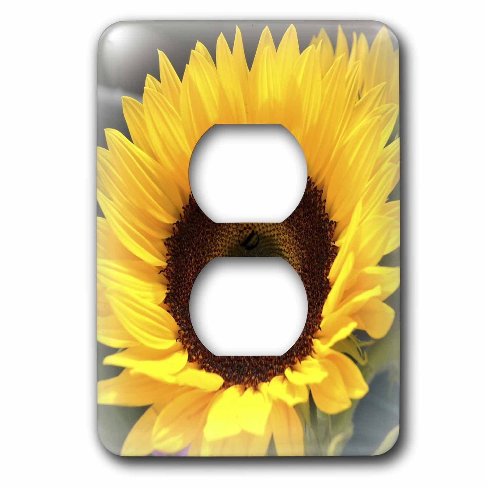 3dRose, Autumn Yellow- Flowers- Sunflower- Photography, 2 plug outlet cover