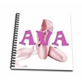 thumbnail image 1 of 3dRose, Ava. Pink Ballet Shoes., Drawing Book 8 x 8 inch, 1 of 2