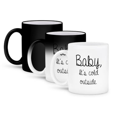 3dRose, BABY, ITS COLD OUTSIDE., 11oz Magic Transforming Mug