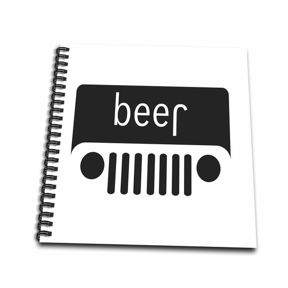 3dRose, BEER TEXT ON TRUCK, Memory Book 12 x 12 inch