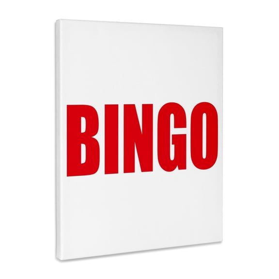 3dRose, BINGO, white background, Museum Grade Canvas Wrap 8x10