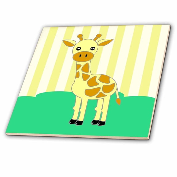 3dRose, Baby Animals – Giraffe, 6 Inch Ceramic Tile