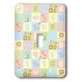 thumbnail image 1 of 3dRose, Baby Jungle Animals Alphabet Print, single toggle switch, 1 of 1