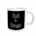 thumbnail image 1 of 3drose, Bachelorette Party Bridesmaid T Shirt Tank Top Bad and Boujee, 15oz Mug, 1 of 6