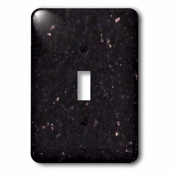 3dRose, Balck Galaxy granite print, single toggle switch