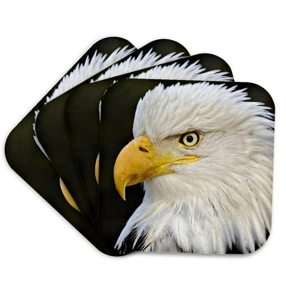 3drose, Bald Eagle, Homer, Alaska - Us02 Aje0005 - Adam Jones, Set of 4 Coasters - Soft